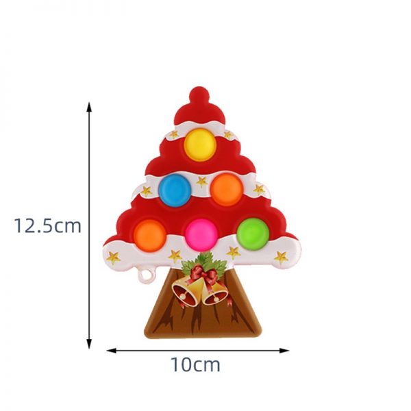 Christmas Tree Pop It Antistress Fidget Toys Push Bubble Sensory Squeeze Relief Stress Simpl Dimple Toys 3 - Simple Dimple Fidget