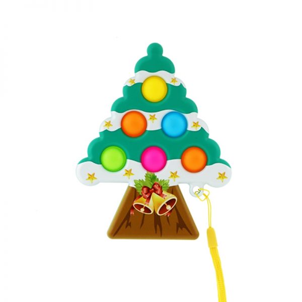 Christmas Tree Pop It Antistress Fidget Toys Push Bubble Sensory Squeeze Relief Stress Simpl Dimple Toys 5 - Simple Dimple Fidget