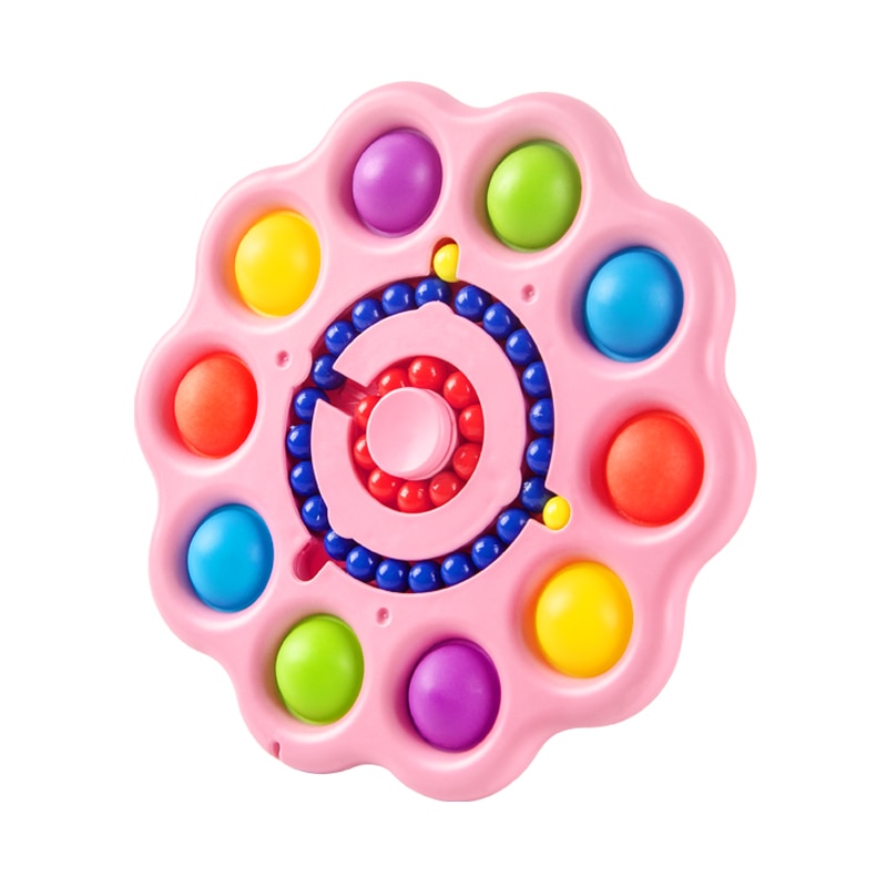 Colorful Popit Fidget Toy Spinner Stress Relief 10 Sides Spinner It Pop Stress Relief Fidget Toys 1 - Simple Dimple Fidget