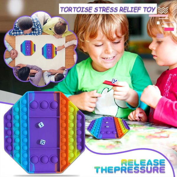 Colorful Push Pops Fidget Bubble Sensory Squishy Stress Reliever Autism Needs Anti stress Pop It Rainbow 1 - Simple Dimple Fidget