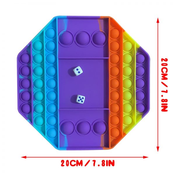 Colorful Push Pops Fidget Bubble Sensory Squishy Stress Reliever Autism Needs Anti stress Pop It Rainbow 3 - Simple Dimple Fidget