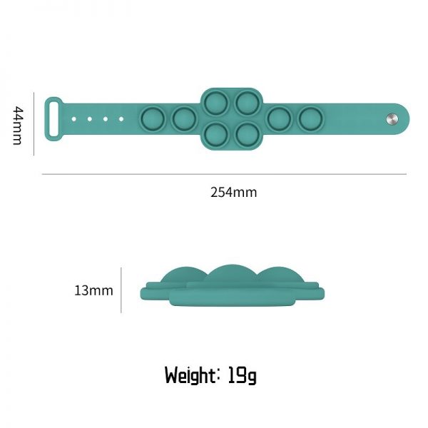 Fidget Portable Dimple Silicone Bracelet Relieves Pressure Pops Figet It Toy Is Nnon Toxic Puzzle Soft 5 - Simple Dimple Fidget