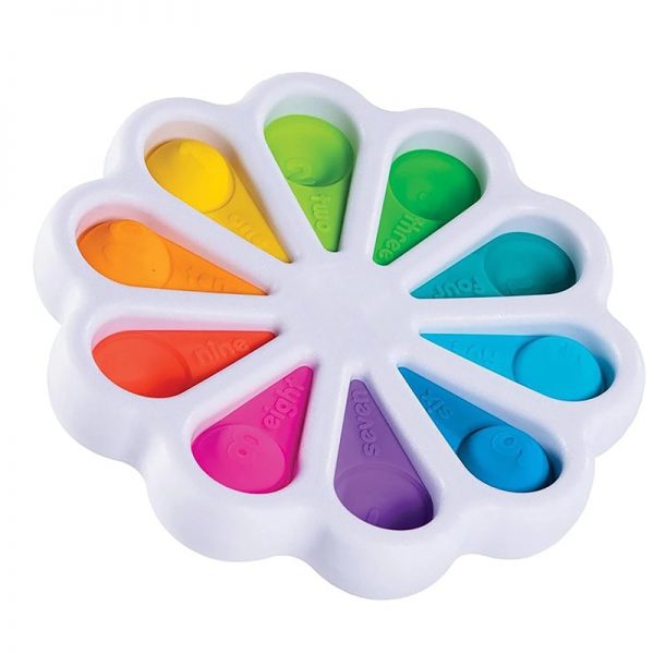Fidget Simple Dimple Toy Flower Pop It Toys Stress Relief Hand Toys Early Educational for Kids 1 - Simple Dimple Fidget