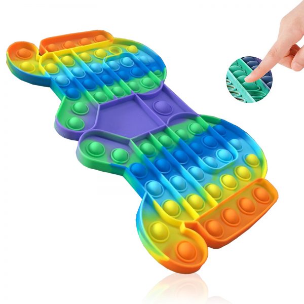 Large size Pop It Game Fidget Toy Rainbow Chess Push Bubble Popper Fidget Sensory Toys for 2 - Simple Dimple Fidget