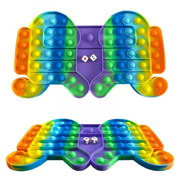 Large size Pop It Game Fidget Toy Rainbow Chess Push Bubble Popper Fidget Sensory Toys for 4 - Simple Dimple Fidget