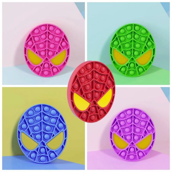 Pops It Spiderman Bubble Sensory Toy For Autism Special Needs Autism Squishy Stress Reliever Kid Funny 1 - Simple Dimple Fidget