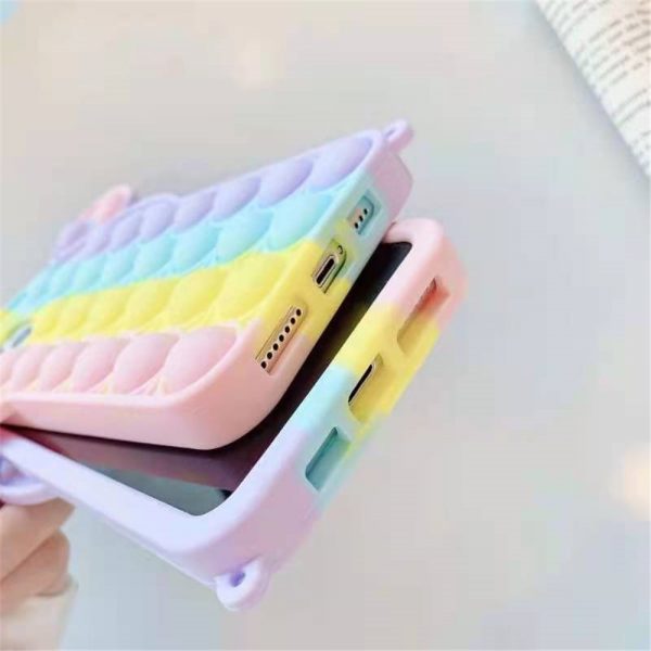 Rainbow Bubble phone case for iphone6 7 8 xs xr 11 12pro se mini Reliver Stress 5 - Simple Dimple Fidget