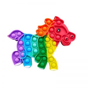 Rainbow-colored-Horse-Shape-Simple-Dimple-Fidget-Toy-Pop-It