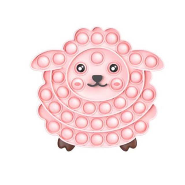 Silicone Pop Fidget Reliver Stress Toys Sheep Shape Push It Bubble Antistress Adult Children Sensory - Simple Dimple Fidget