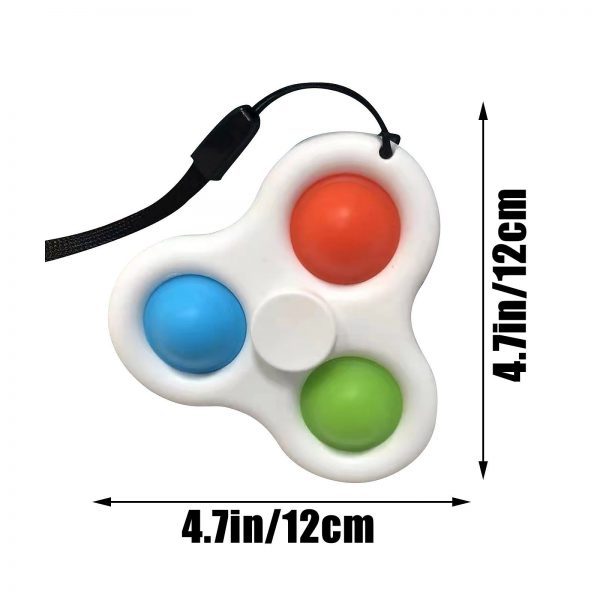Simple Dimple Spinner Push Pop Fidget Toy Anti Stress Toy Anxiety Relief Toy Pop Sensory Toy 3 - Simple Dimple Fidget