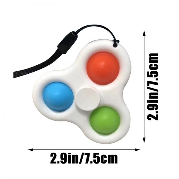 Simple Dimple Spinner Push Pop Fidget Toy Anti Stress Toy Anxiety Relief Toy Pop Sensory Toy 4 - Simple Dimple Fidget