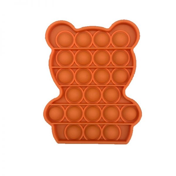 Simple Push Pop It Figet Toys Bear Cute Shape Anti Stress Bubble Sensory Stress Relief Autism 3 - Simple Dimple Fidget