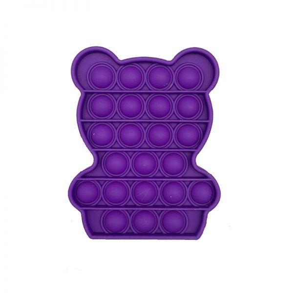 Simple Push Pop It Figet Toys Bear Cute Shape Anti Stress Bubble Sensory Stress Relief Autism 4 - Simple Dimple Fidget