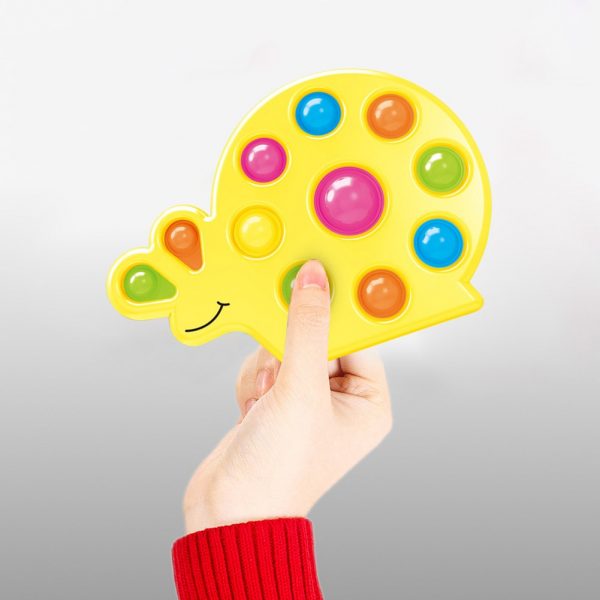 Snail Shape Kids Simple Dimple Fidget Toy Push Bubble Sensory Toy Anti stress Relaxing Fidget Autism 1 - Simple Dimple Fidget