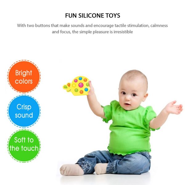 Snail Shape Kids Simple Dimple Fidget Toy Push Bubble Sensory Toy Anti stress Relaxing Fidget Autism 4 - Simple Dimple Fidget