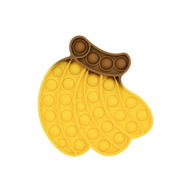 Banana Pop It Fidget Simple Dimple Anti Stress Toy