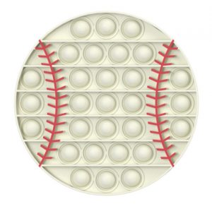 Baseball Pop It Fidget Simple Dimple Anti Stress Toy