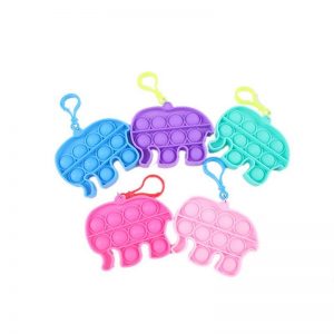 Elephant Keychain Pop It Fidget Anti Stress Toys