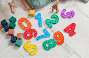 Number Popping Fidget Stress Relief Toys