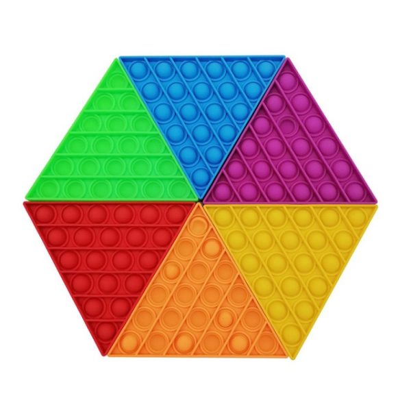 Pop It Jumbo Hexagon Pop It Fidget Anti Stress Toys