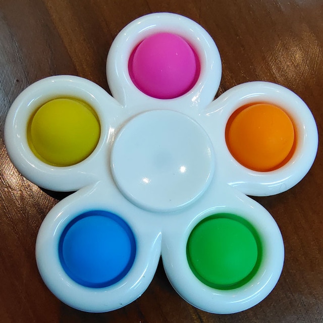 Spinner 5 Sides Stress Relief Toys Simple Dimple Fidget Toy Pop It
