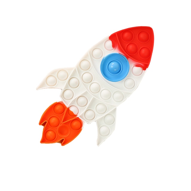 Rocket Pop It Fidget Simple Dimple Anti Stress Toy