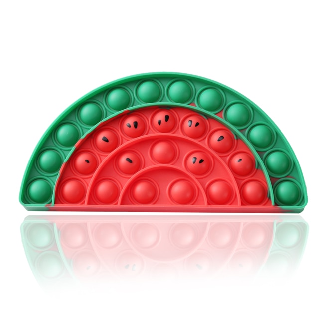 Watermelon Pop It Fidget Simple Dimple Anti Stress Toy