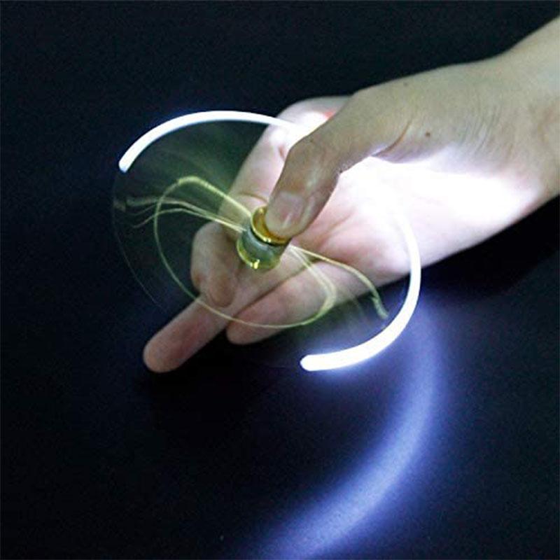 2 In 1 Fidget Spinner Creative Invisible Glow Pen Magic Fingertip LED Rotating Touch Screen Fingertip 4 - Simple Dimple Fidget
