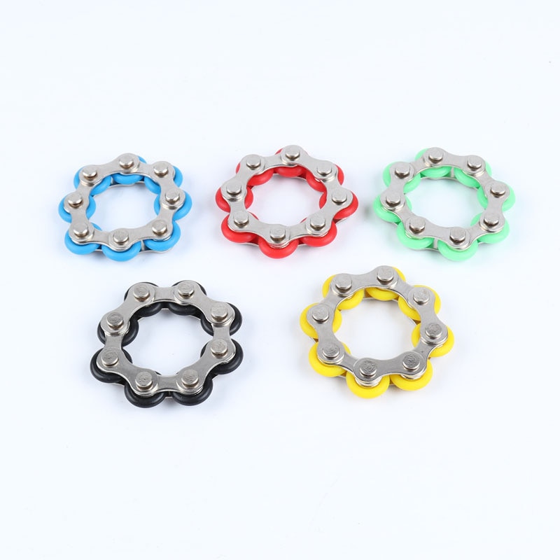 8 12 Knots New Key Ring Chain Fidget Toy Pressure Relief Stress Chain Stainless Steel Bicycle 1 - Simple Dimple Fidget