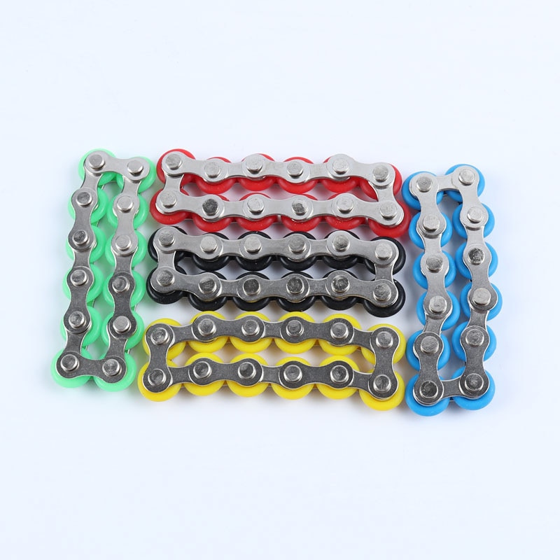 8 12 Knots New Key Ring Chain Fidget Toy Pressure Relief Stress Chain Stainless Steel Bicycle 2 - Simple Dimple Fidget