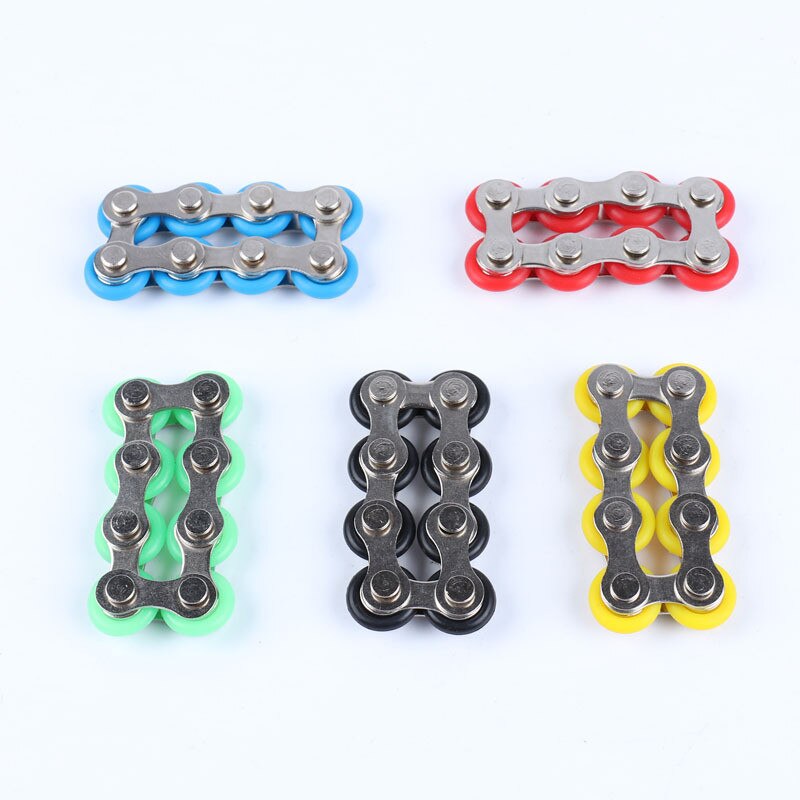 8 12 Knots New Key Ring Chain Fidget Toy Pressure Relief Stress Chain Stainless Steel Bicycle 5 - Simple Dimple Fidget