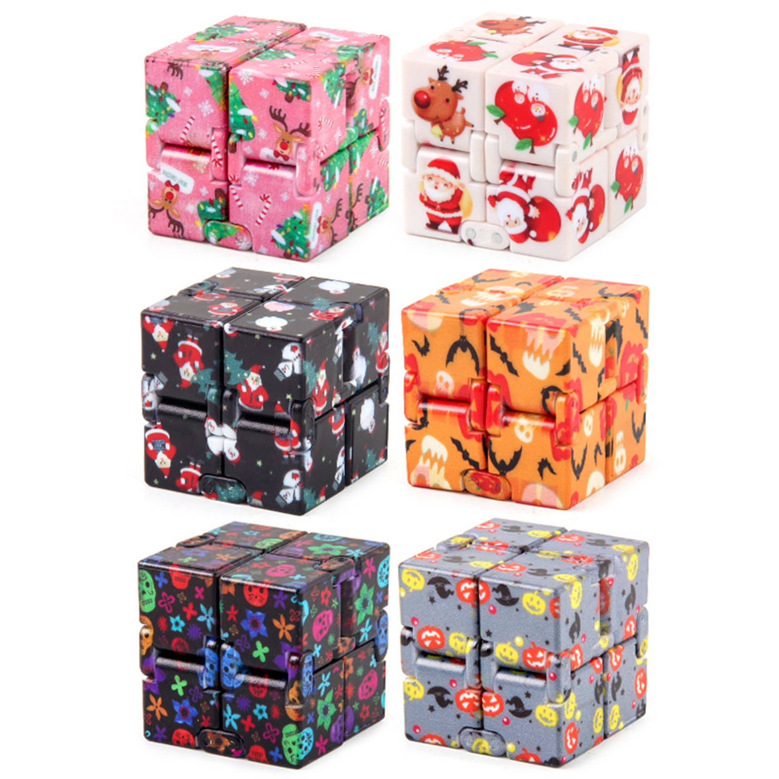 Creative Infinite Cube Anti stress Fidget Toys Infinity Cube Magic Cube Office Flip Cubic Puzzle Stop 1 - Simple Dimple Fidget