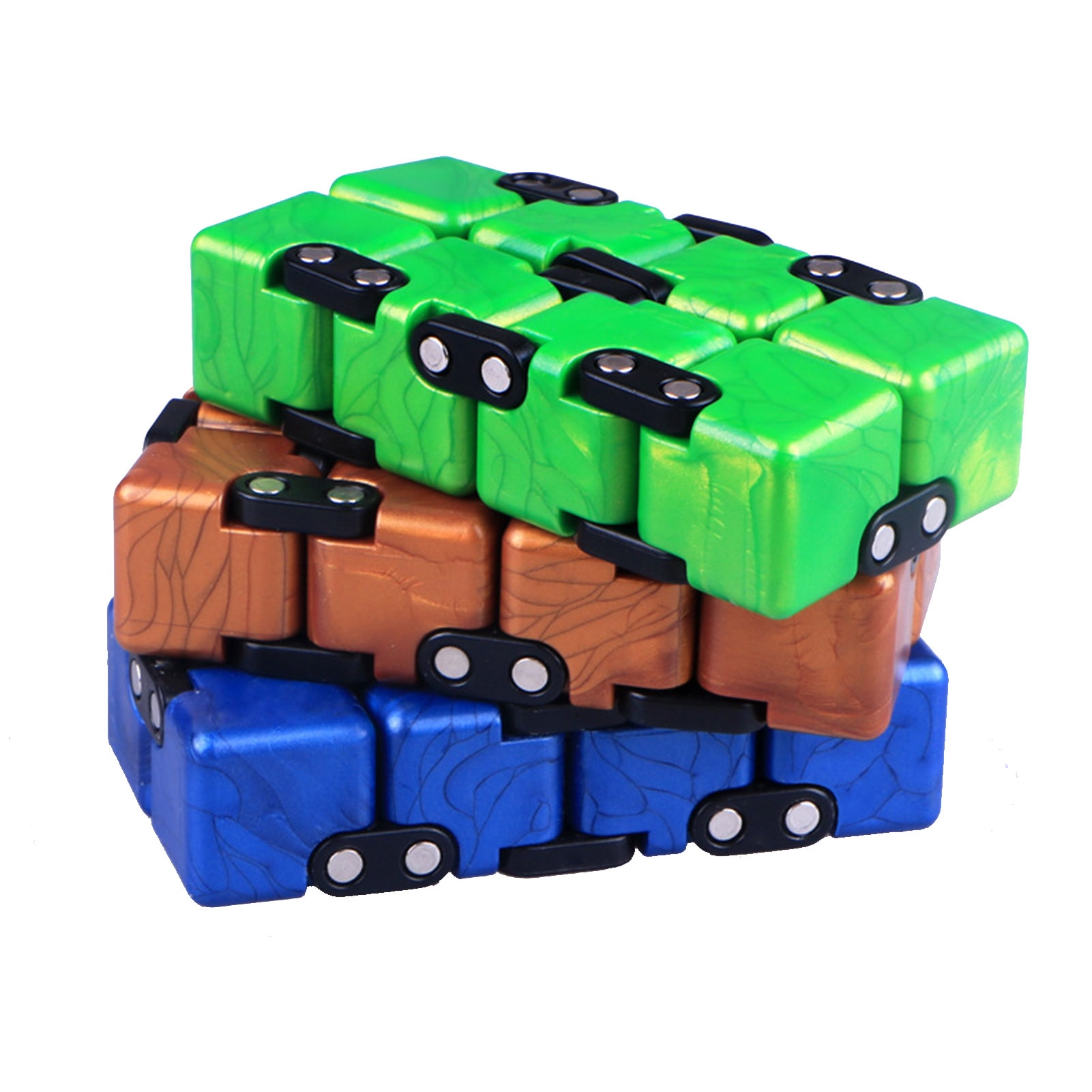 Creative Infinite Cube Anti stress Fidget Toys Infinity Cube Magic Cube Office Flip Cubic Puzzle Stop 3 - Simple Dimple Fidget