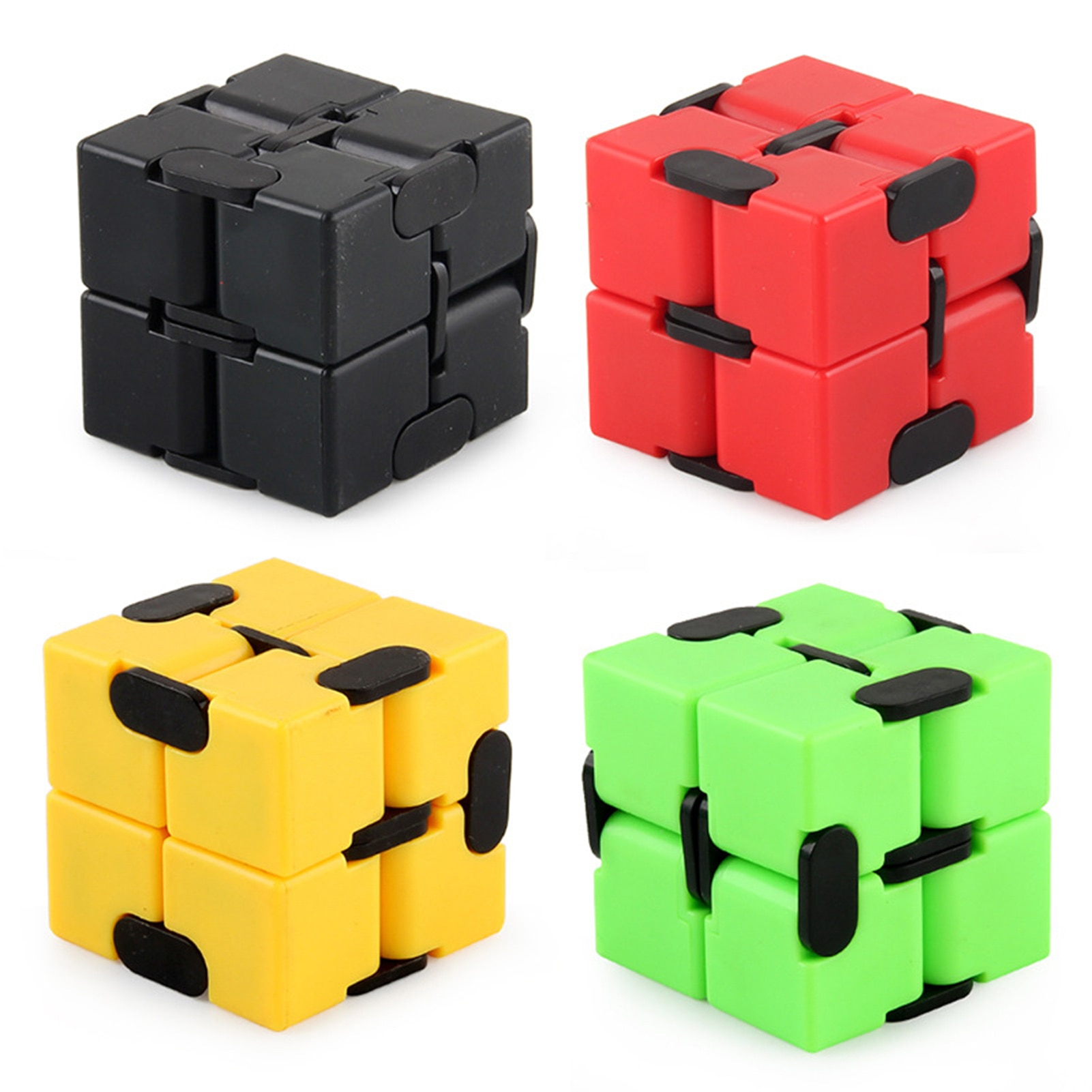 Creative Infinite Cube Infinity Cube Magic Cube Office Flip Cubic Puzzle Stop Stress Reliever Autism Toys 2 - Simple Dimple Fidget