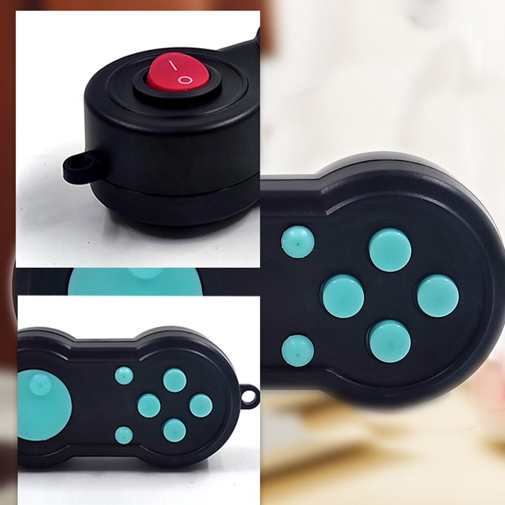 Game Rainbow Handle Toys Controller ADHD Anxiety Stress Relief Hand Fidget Pad Key Mobile Phone Accessories 4 - Simple Dimple Fidget