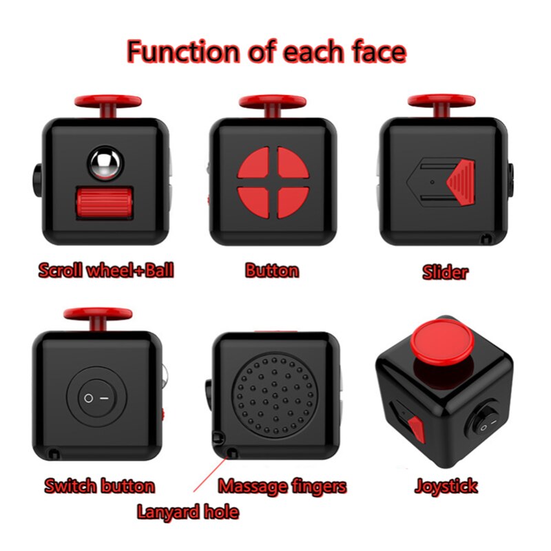 Latest Autism ADHD Fidget Toys Funny Squeeze Stress Anxiety Dice Relief Antistress Office Desk Finger Toy 1 - Simple Dimple Fidget