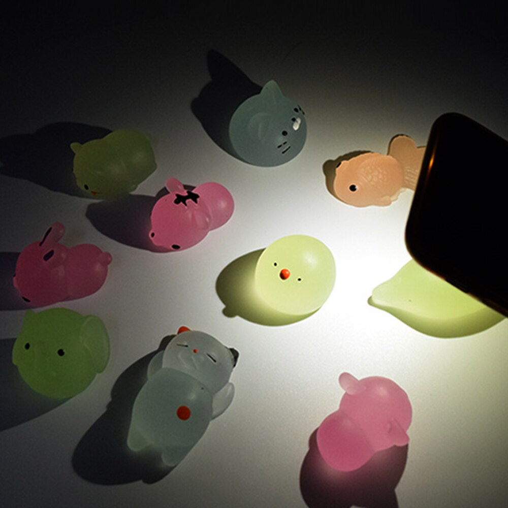 Luminous Mochi Spongy Squishy Fidget Toys Kawaii Mini Animal Soft Cute Fun Squeeze Popit Sensory Antistress 2 - Simple Dimple Fidget