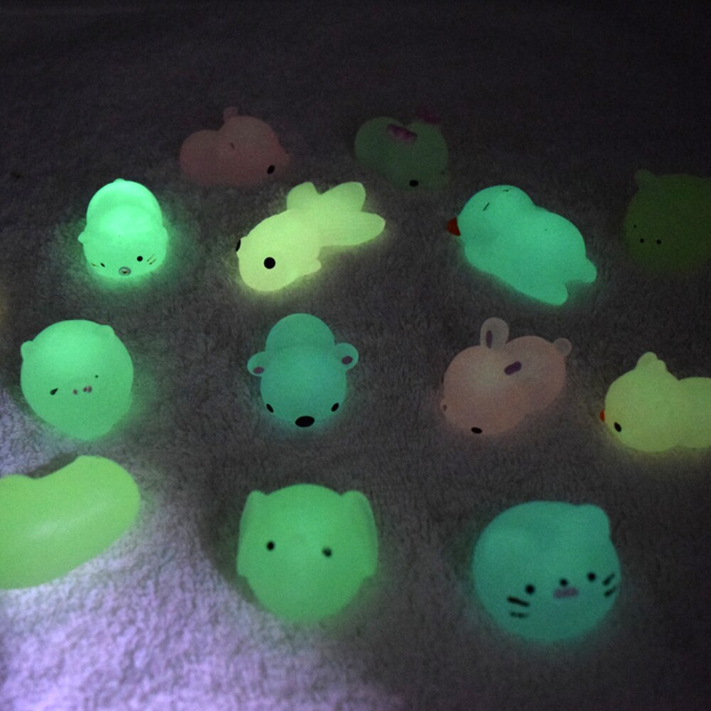 Luminous Mochi Spongy Squishy Fidget Toys Kawaii Mini Animal Soft Cute Fun Squeeze Popit Sensory Antistress 3 - Simple Dimple Fidget
