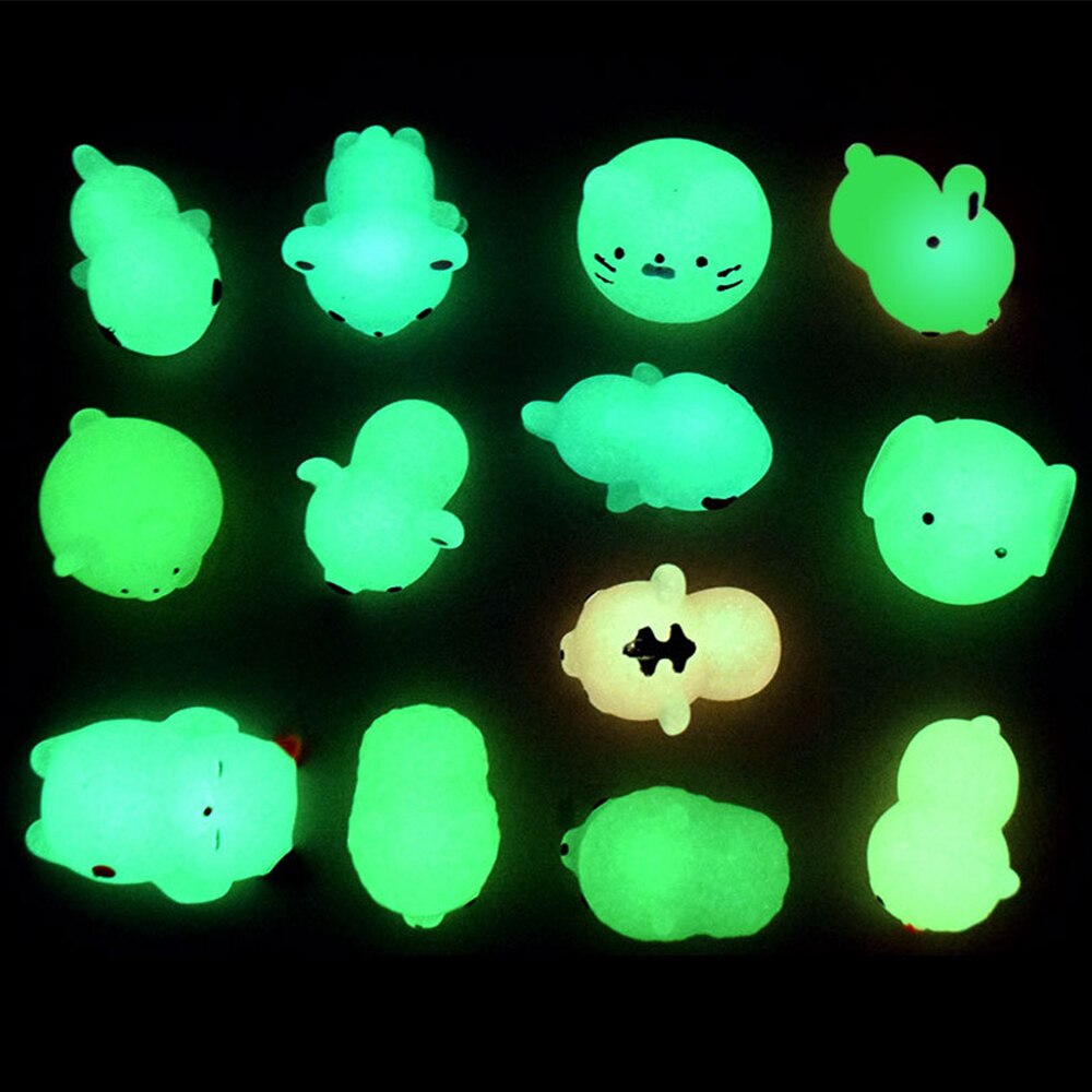 Luminous Mochi Spongy Squishy Fidget Toys Kawaii Mini Animal Soft Cute Fun Squeeze Popit Sensory Antistress 4 - Simple Dimple Fidget