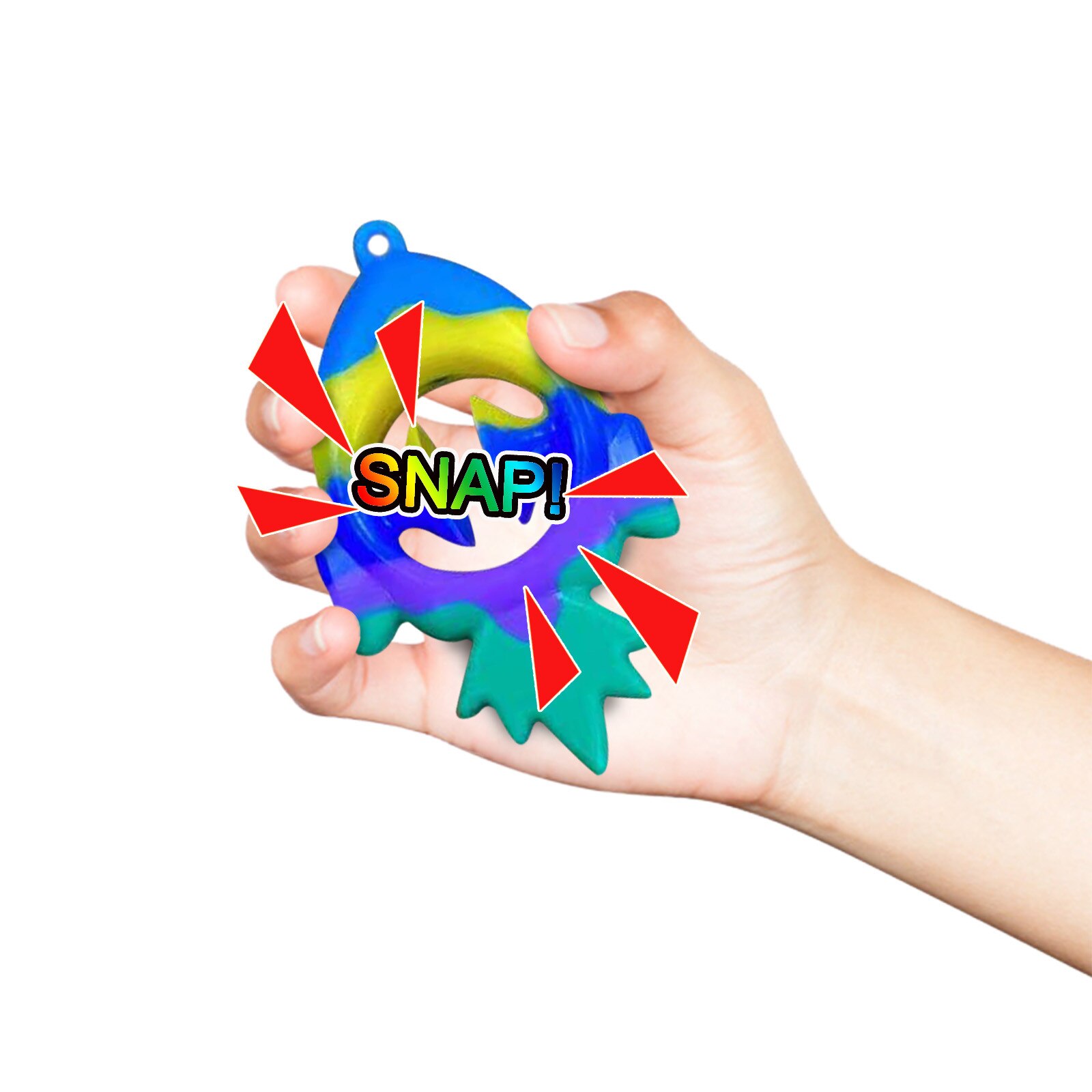 Simple Squeeze Fidget Grip Ring Hand Toys Reliever Stress Anti anxiety Snappers Silicone Snapperz Fidget Sensory 1 - Simple Dimple Fidget