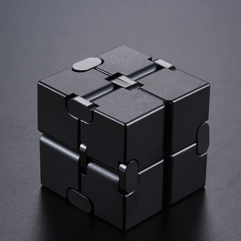Stress Relief Toy Premium Metal Infinity Cube Portable Decompresses Relax Toys for Children Adults 2 - Simple Dimple Fidget