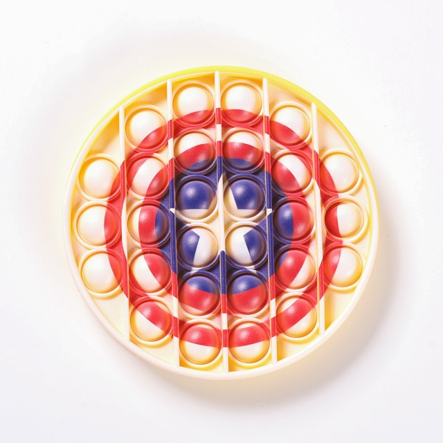 Captain America Shield Popping Fidget Stress Relief Toys