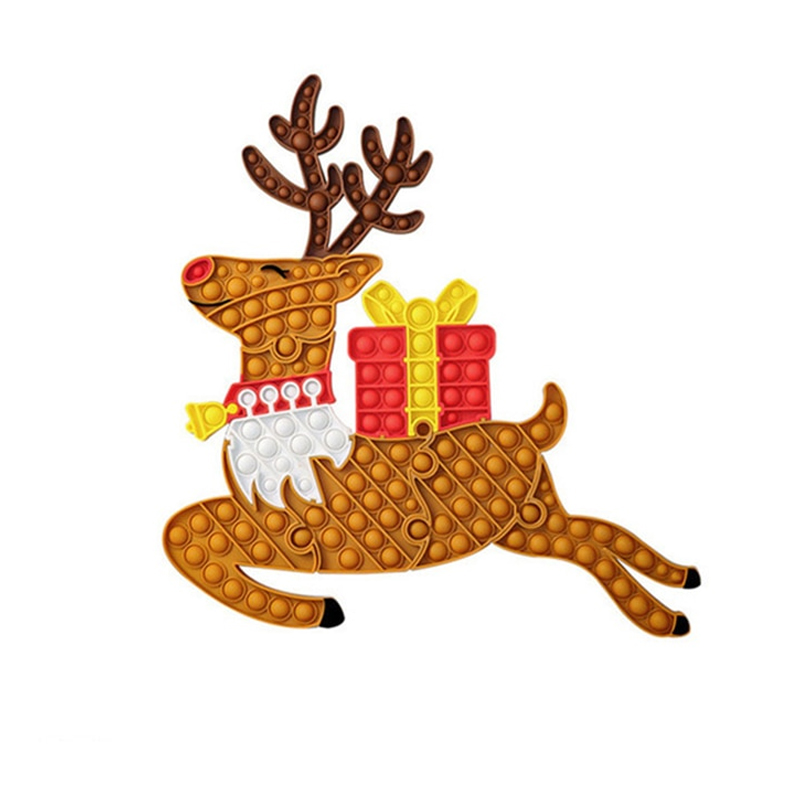 Christmas Reindeer Pop It Fidget Toy - Simple Dimple Fidget
