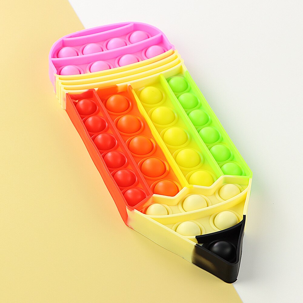 Pencil Fidget Toy Push Bubble Stress Sensory Toy Relief Anti stress Simple Antistress Hand Game Toys 2 - Simple Dimple Fidget