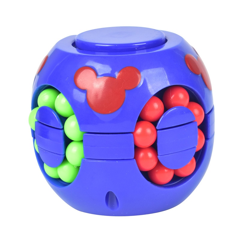 ZK60 2 IN 1 Fingertips finger spinner toy magic Cube Fingertip Gyro stress relief creative puzzles 2 - Simple Dimple Fidget