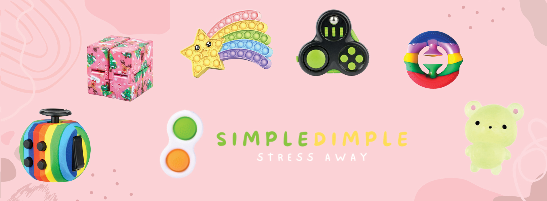 Autism Fidget Toys CEINUMBAL Fidget Toys Simple Dimple Fidget Packs Anxiety Relief Toys ADHD Rehabilitation Training Toys 4 Colors Round 
