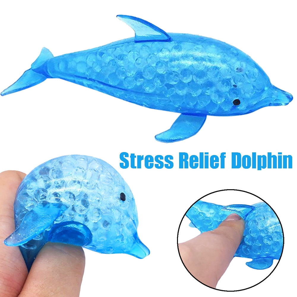 2021 Soft Squishy Toy Dolphin Fidget Toys antistress Lifelike Baby Shark Stress Ball Sensory Figet Toys - Simple Dimple Fidget