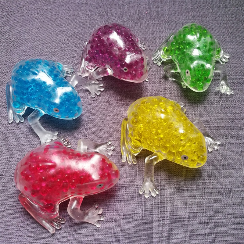 Antistress Fidget Toys Pack Squish Squeeze Frog Decompression Soft Rubber Bubble Big Beads Toys Adult Stress 1 - Simple Dimple Fidget