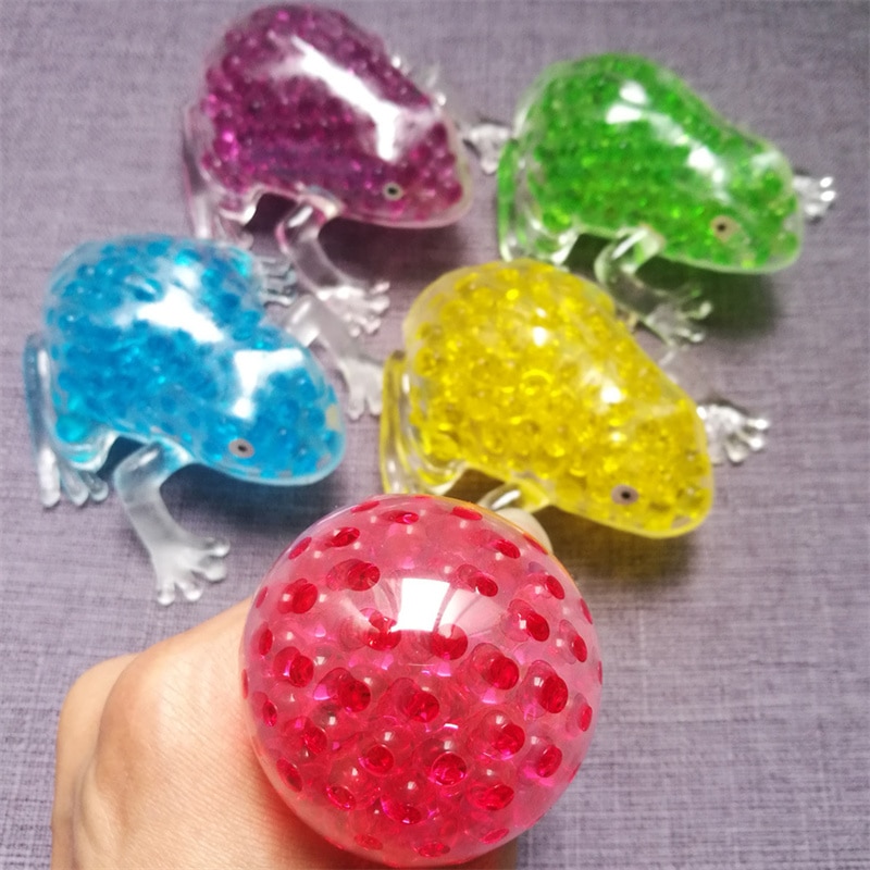 Antistress Fidget Toys Pack Squish Squeeze Frog Decompression Soft Rubber Bubble Big Beads Toys Adult Stress 2 - Simple Dimple Fidget