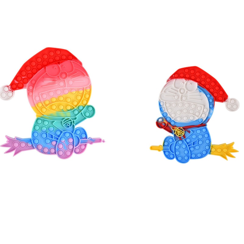 Doraemon Jingle Cat Game Cartridge Pop It Fidget Stress Squeeze Rainbow Bubble Adults Children Simple Dimple 5 - Simple Dimple Fidget